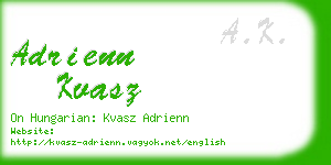 adrienn kvasz business card